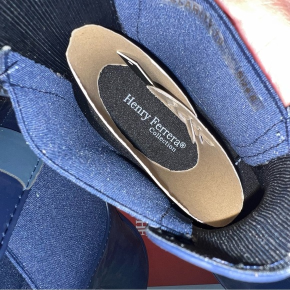 Henry Ferrera Clarity Navy Rainboots - Picture 7 of 11